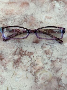 NWT~Vera Bradley 1.5 Pink Floral Jennifer Pattern Reading Glasses W/Case